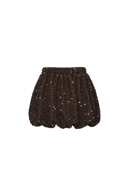 Geweven Polyestervezel Vrouwen Minirok Elegante Pailletten