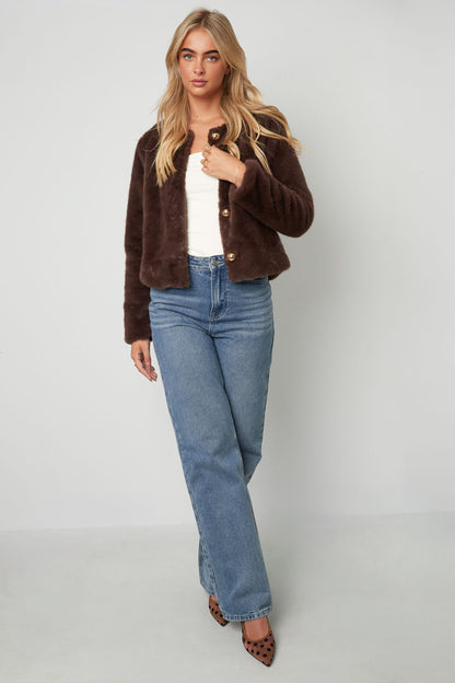 Faux Fur Jas dames - 3 kleuren 