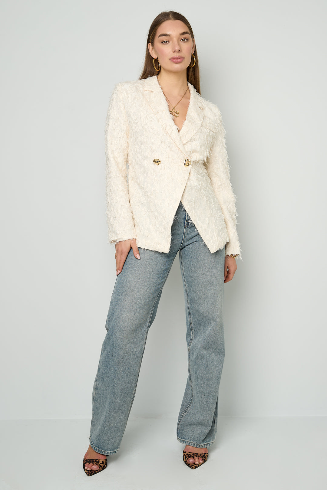Textured Blazer