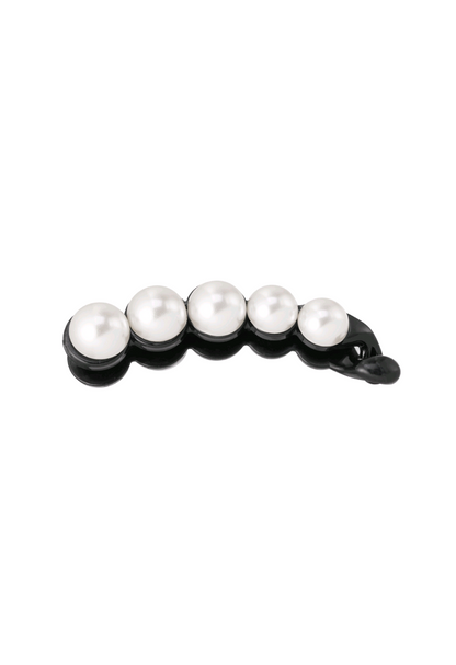 Haarklem dames parels haarklemmen klein dames haaraccessoires - Zwart | Tee Time collectie