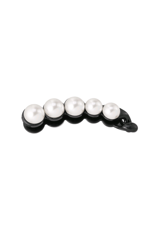 Haarklem dames parels haarklemmen klein dames haaraccessoires - Zwart | Tee Time collectie