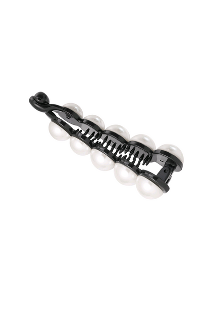 Haarklem dames parels haarklemmen klein dames haaraccessoires - Zwart | Tee Time collectie