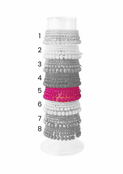 Kralen armband dames glaskralen armbandjes set01 