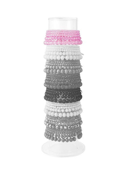 Kralen armband dames glaskralen armbandjes set01 
