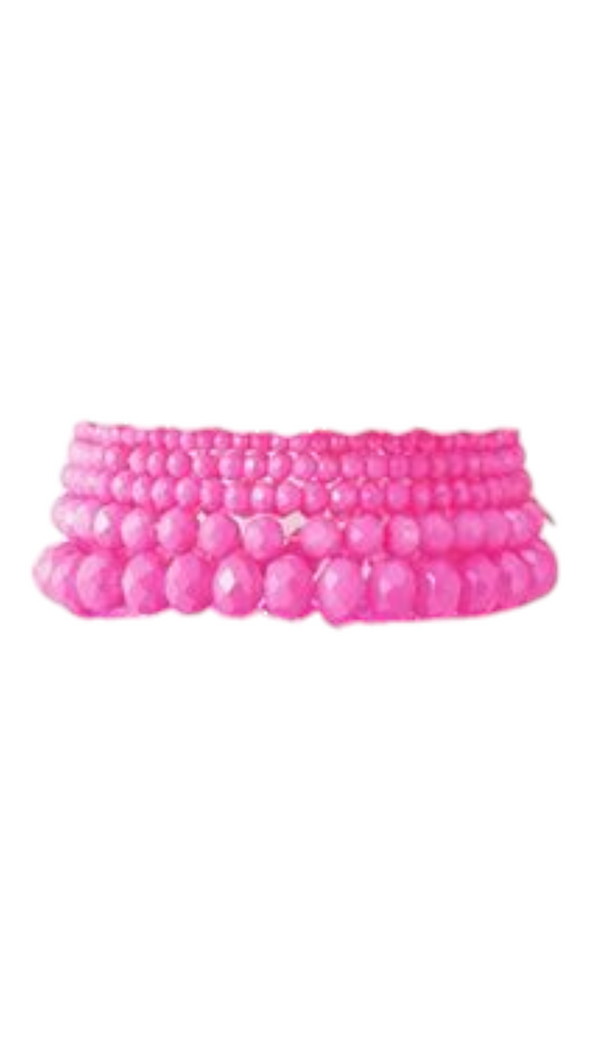Kralen armband dames glaskralen armbandjes set01 