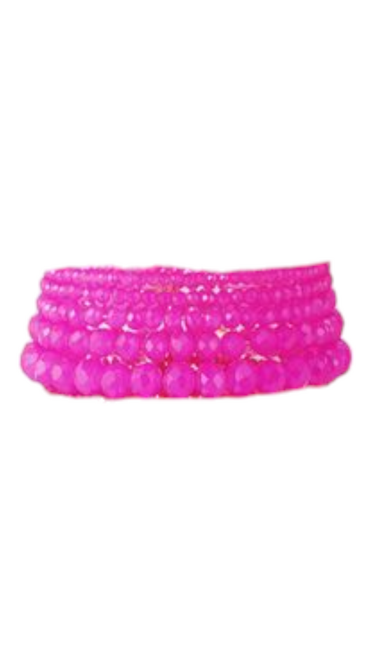 Kralen armband dames glaskralen armbandjes set01 