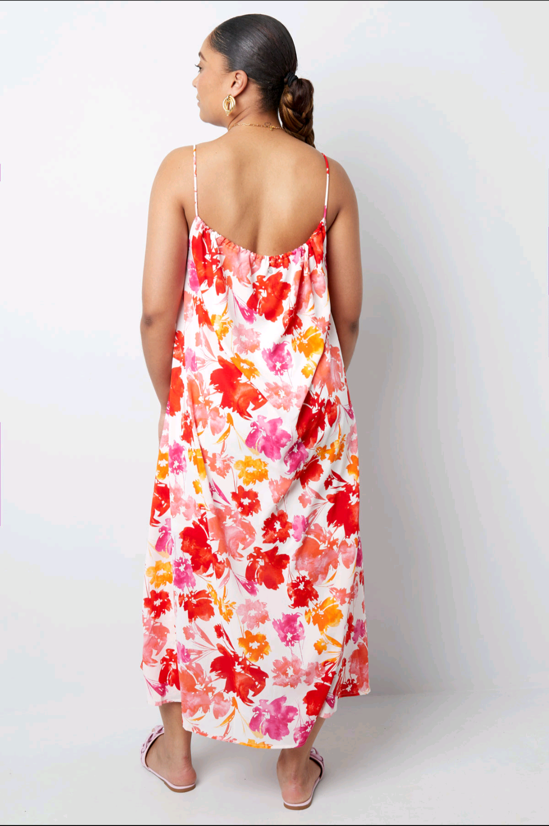 Dames maxi jurk/ lange jurk met bloemenprint - Blauw / Mintgroen | Lente & Pastels collectie
