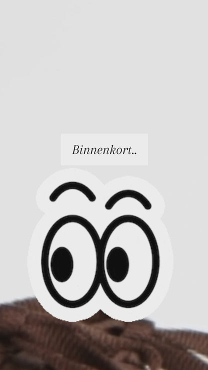 PRE-ORDER NU! DWRS Label sneakers Mirabel Verniz - Donker bruin
