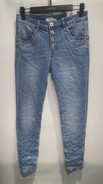 Karostar jeans met strass | Jeans & Chic collectie