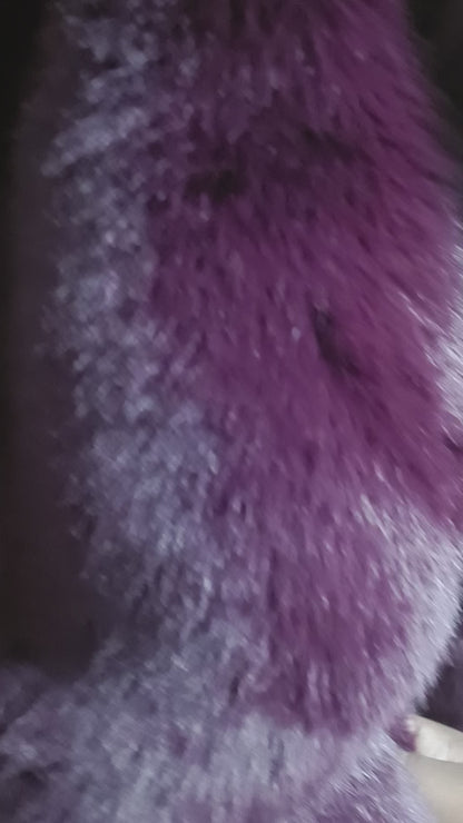 Faux fur jas dames - Bordeaux | Fall4Me collectie