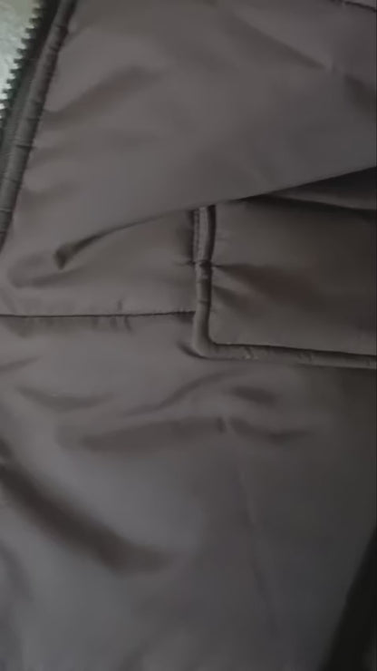 Lange gewatteerde jas dames/ puffer jas dames - Bruin | Fall4Me collectie