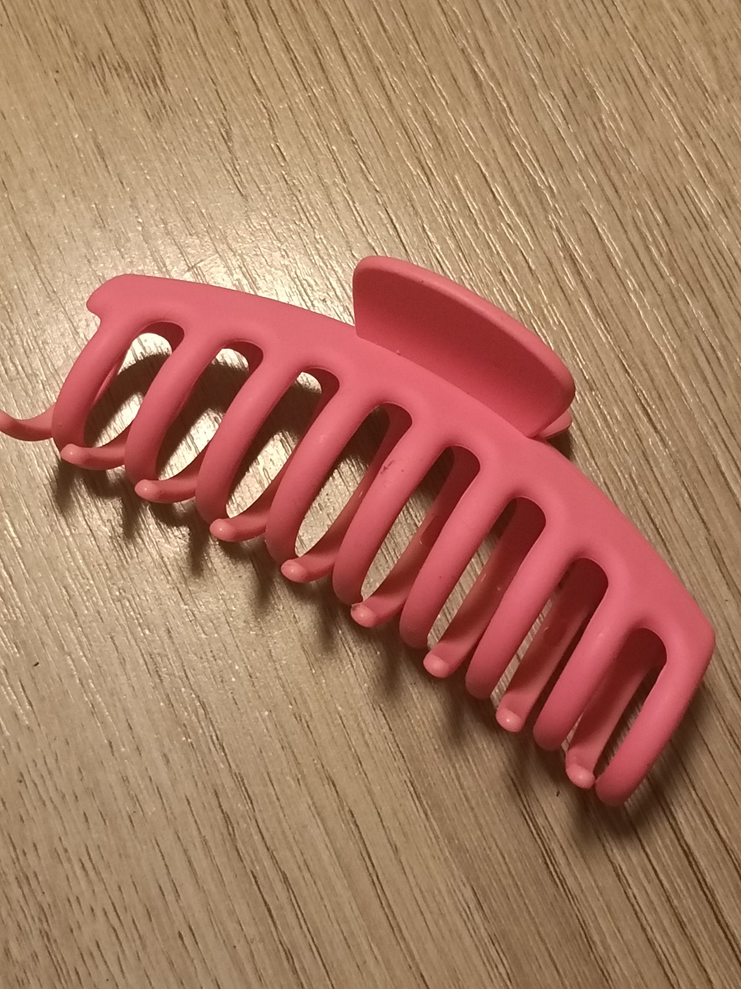 Grote dames haarklem - mat roze