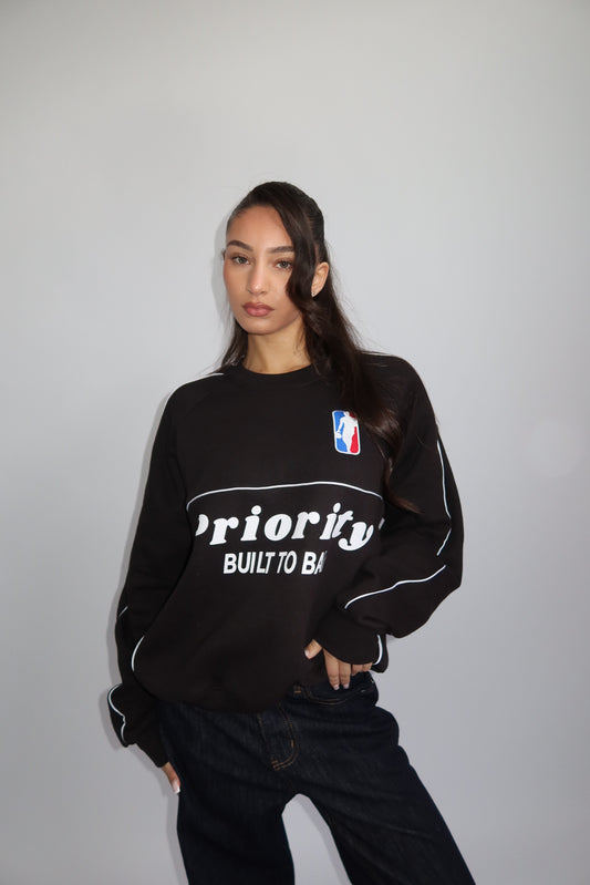 Priority sweater; Priority Built to ball sweater - Zwart