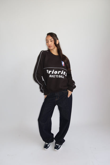 Priority sweater; Priority Built to ball sweater - Zwart