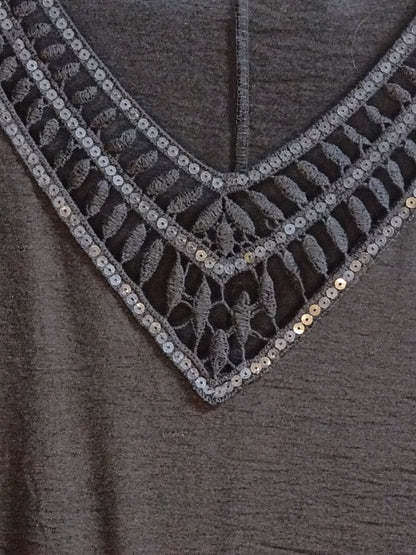 Luchtige top grote maat broderie stijl (detail foto)