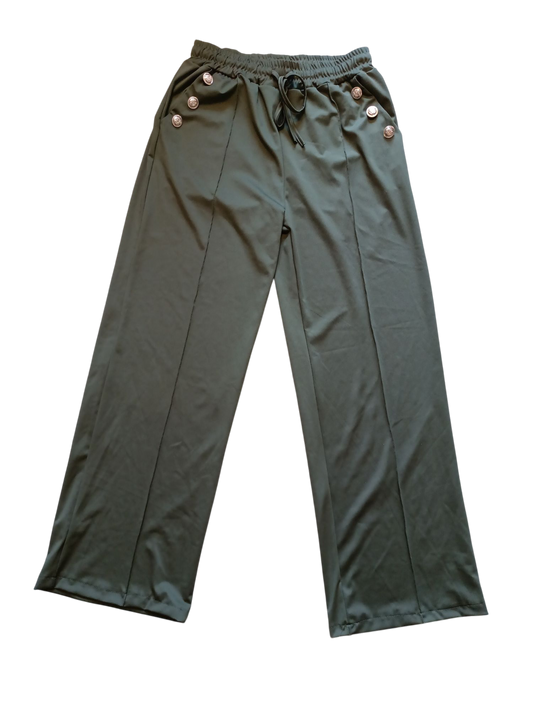 Dames travel jogger broek - Army groen | Confident Neutrals collectie